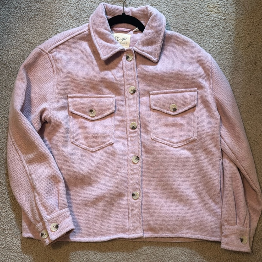 Lavender Button-Up Shacket